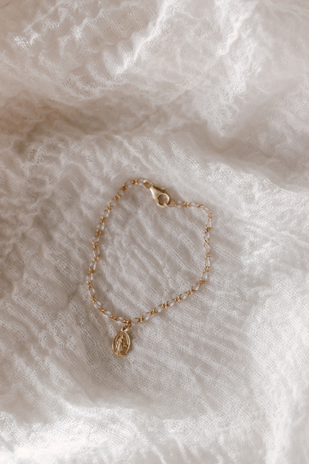 Our Lady of Snow Miraculous Medal Bracelet