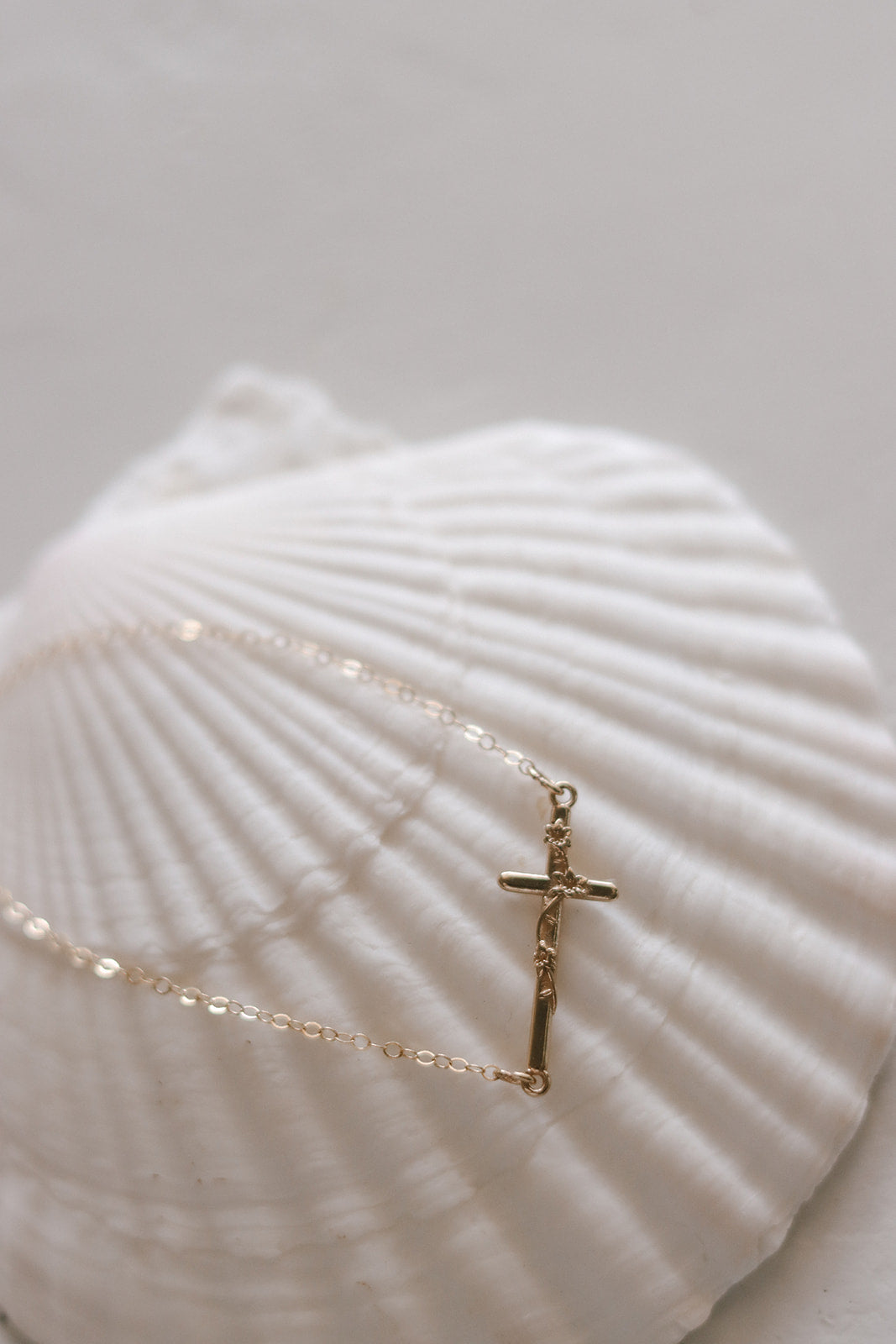 St. Joseph Lily Cross Bracelet