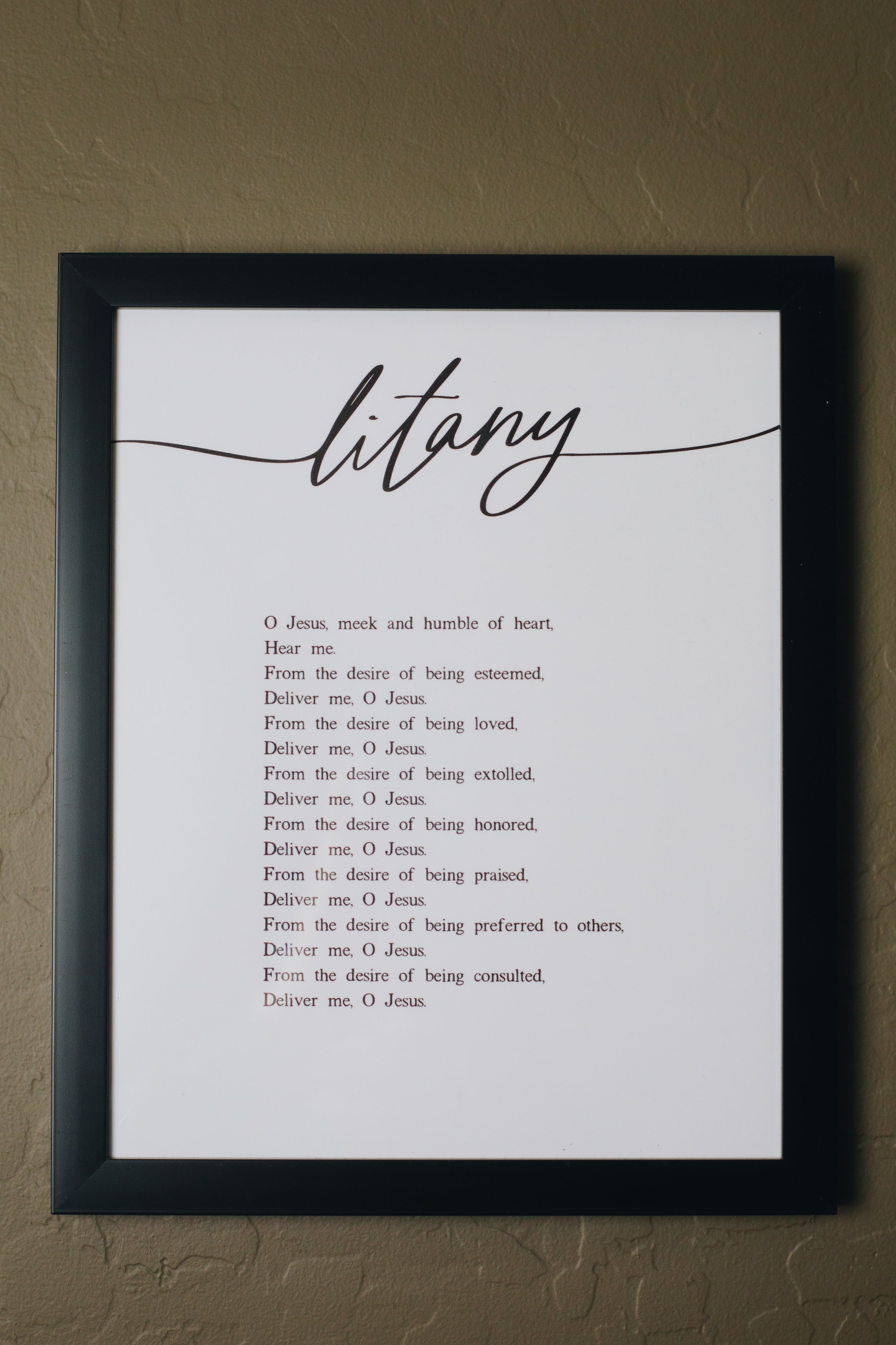 Litany of Humility Print Set (3-piece)