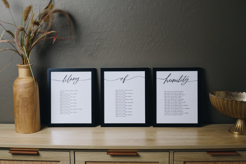 Litany of Humility Print Set (3-piece)