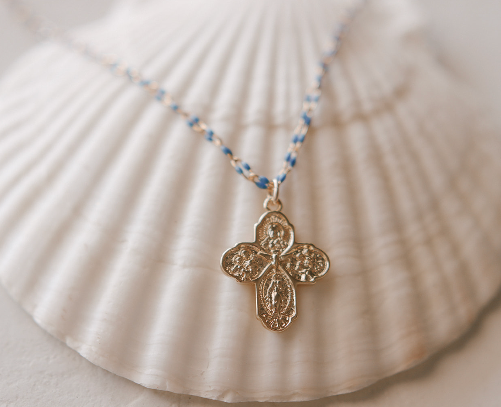 Four Way Cross Necklace - Grotto Chain