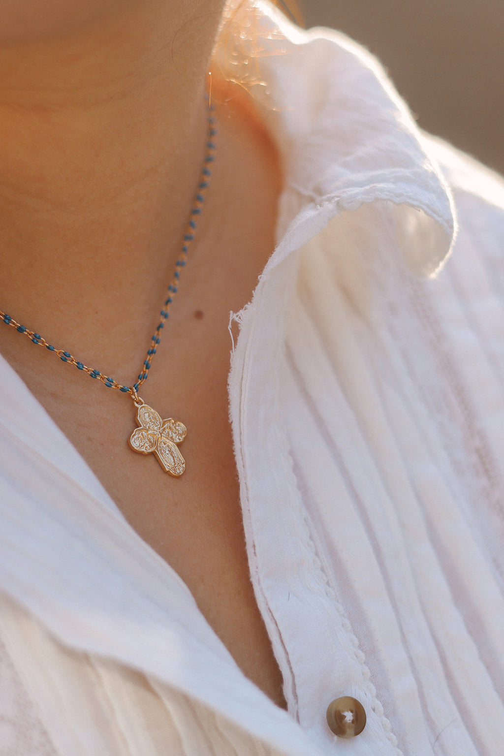 Four Way Cross Necklace - Grotto Chain